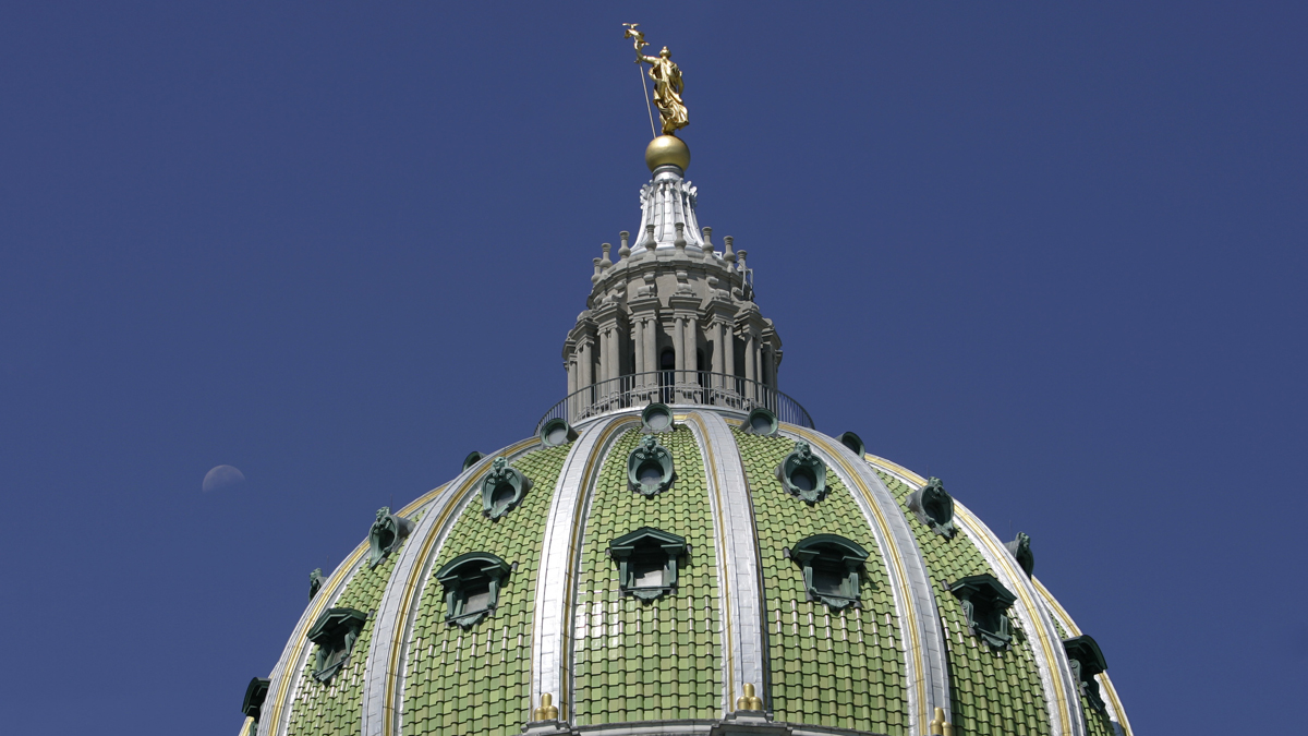 The Pennsylvania State Capitol dome in Harrisburg (NewsWorks File Photo)