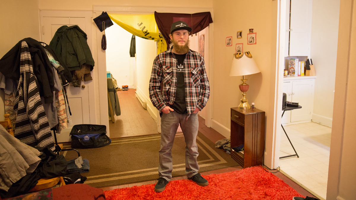 File image of Zach Hassinger at an apartment in downtown Lewisburg