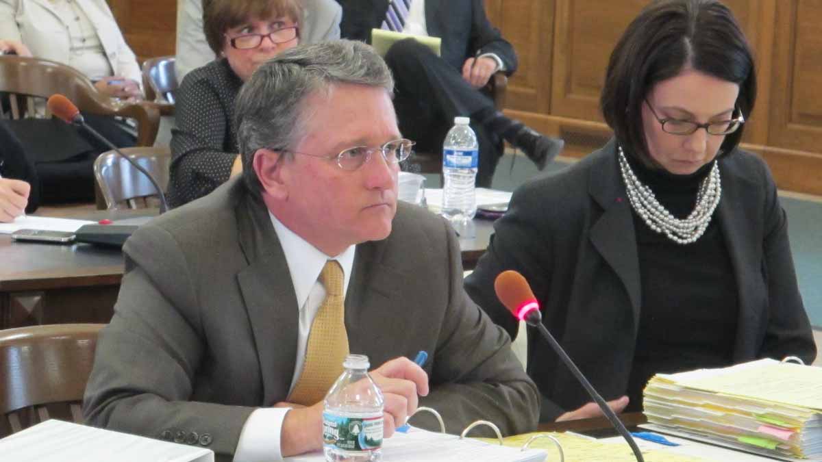  Attorney General John Hoffman tells the Senate Budget Committee 150 New Jersey troopers and support personnel are going to Baltimore to help preserve the peace there. (Phil Gregory/WHYY) 