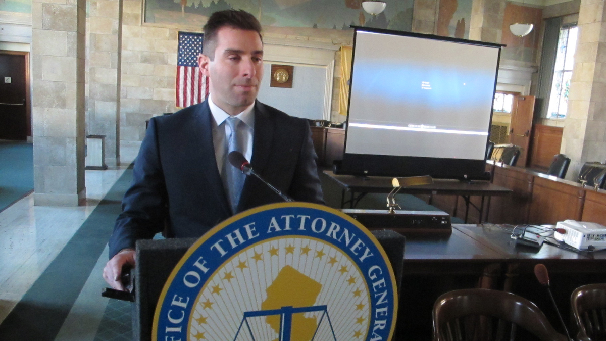  Elie Honig, the director of the New Jersey Division of Criminal Justice, says 37 fraud suspects have been charged since last year. (Phil Gregory/WHYY) 