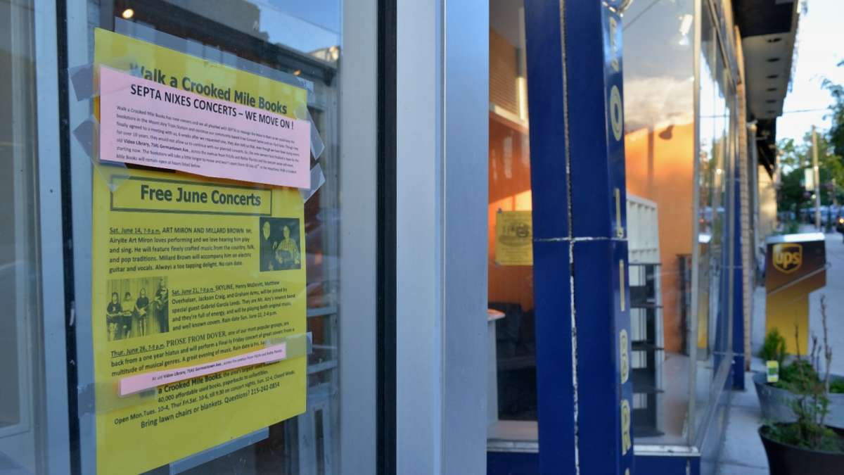  Walk a Crooked Mile Books is moving from the Mt. Airy regional-rail stop to the former Video Library site on Germantown Avenue. (Bas Slabbers/for NewsWorks) 