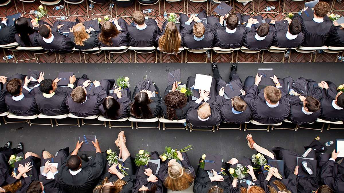  'Tis the season that cap-and-gown wearing high-school students become graduates in Northwest Philadelphia. (Brad Larrison/for NewsWorks, file) 