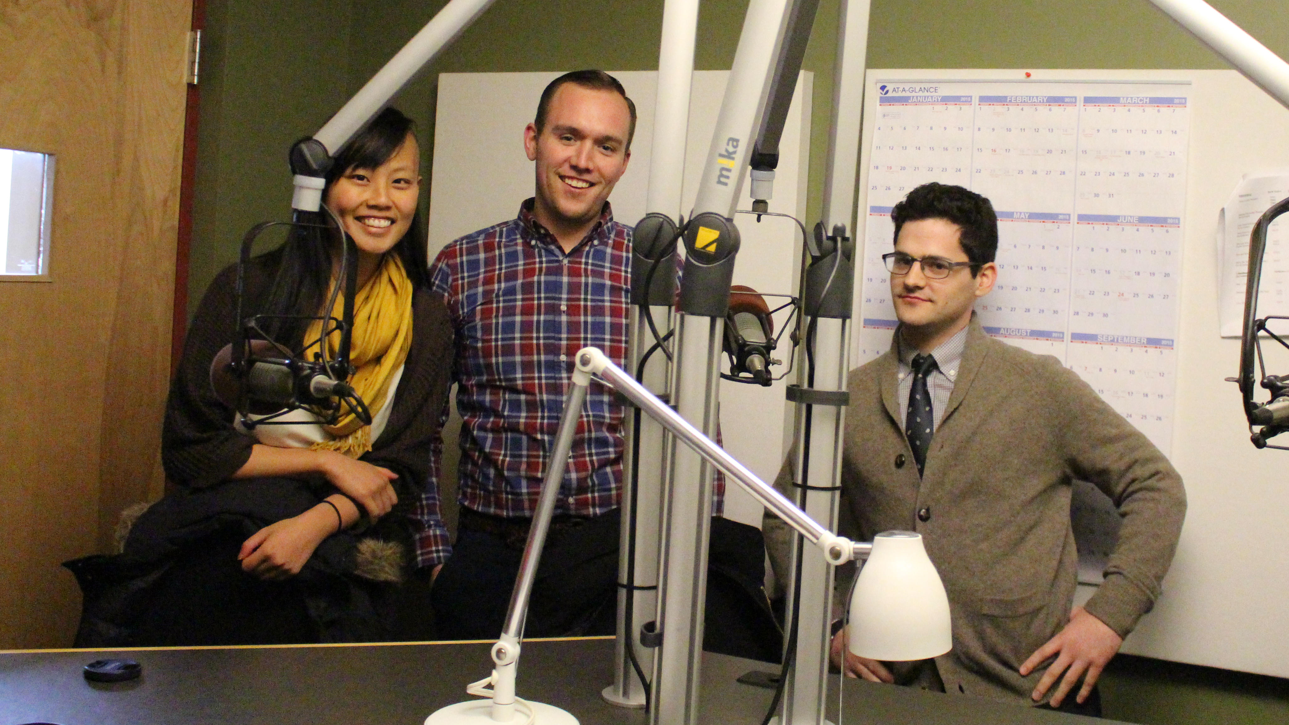  From left to right, Shelly Ni, Patrick Hammons, and Ben Smithgall, the Code for America fellows working on procurement issues in Pittsburgh.  