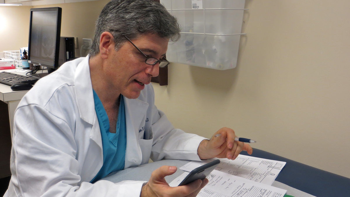 Rothman Institute spine surgeon Alexander Vaccaro spends an extra 15 - 20 hours each week working towards an MBA. (Taunya English/for WHYY)