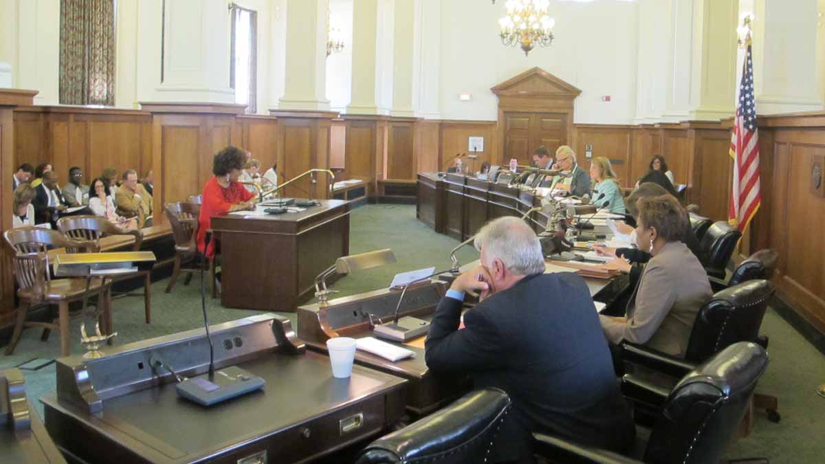  New Jersey's Senate Education Committee holds a hearing Monday on measures to change the administration of PARCC exams. (Phil Gregory/WHYY) 