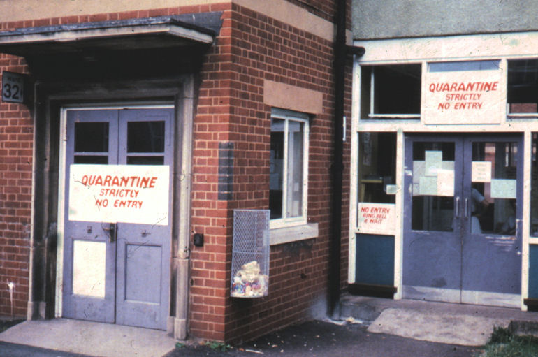 This is the exterior of the ward at East Birmingham Hospital where Janet Parker was admitted. <a href=
