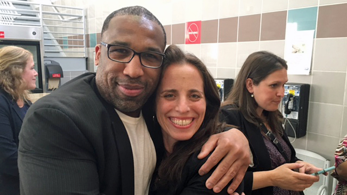 Anthony Wright and Nina Morrison of The Innnocence Project