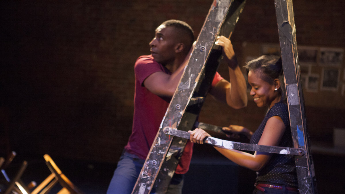 JaBen Early and Aimé Donna Kelly  in InterAct Theatre Company's production of 