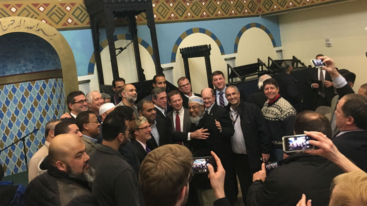 Religious leaders hosted an interfaith service in response to President Trump's 