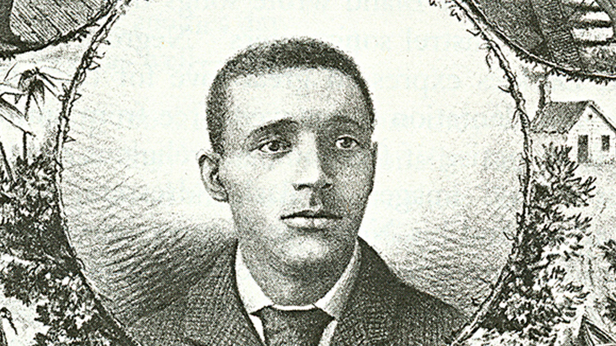 A photo illustration of James Bland