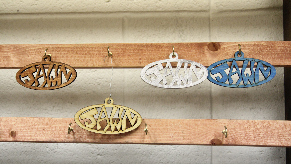 Jawn Ornaments are the most popular selling item at the Workshop School. (Kimberly Paynter/WHYY)