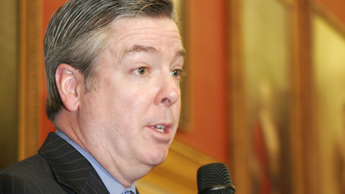  John A. Fry speaks to the media in this 2010 file photo (Mark Stehle/AP Photo) 
