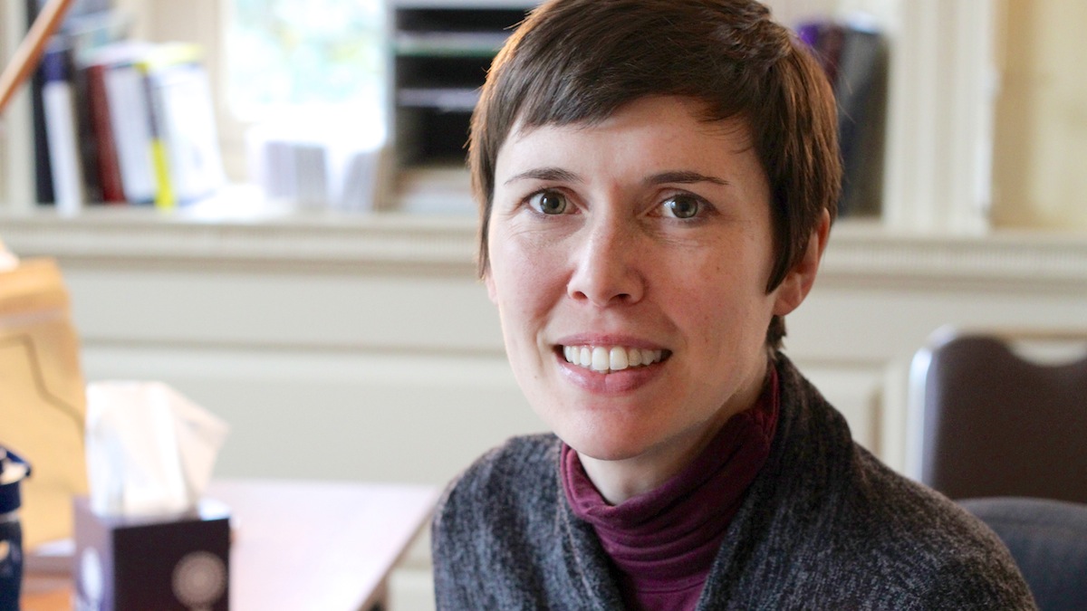  Angie Williamson has joined Mt. Airy's BID as its new executive director. (Jana Shea/for NewsWorks) 