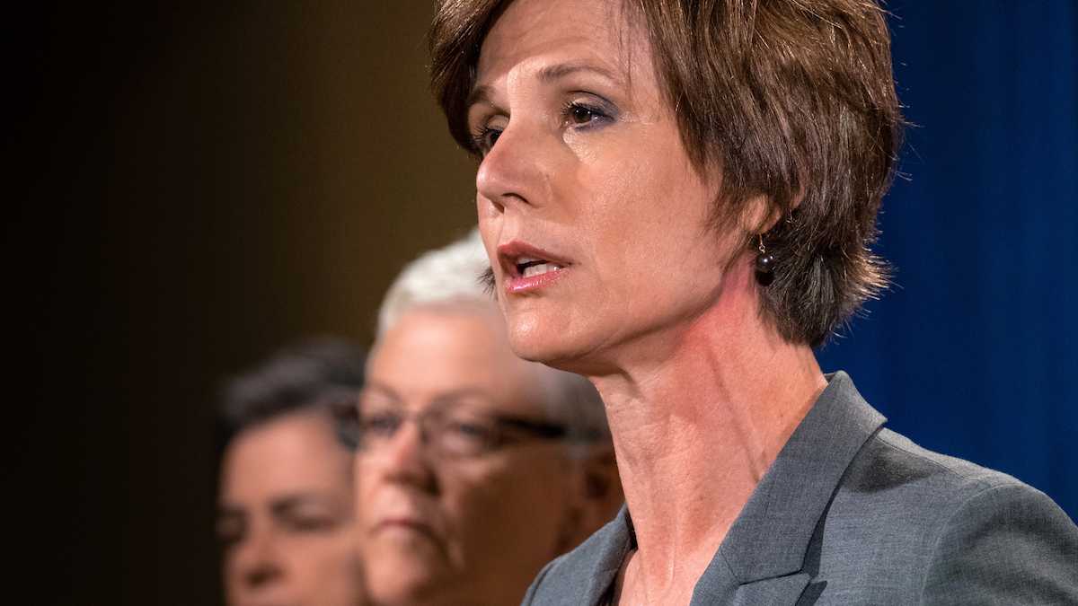 Acting Attorney General Sally Yates