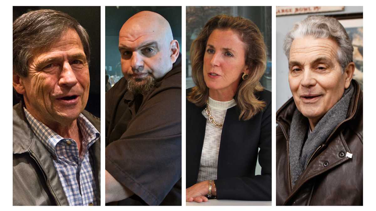Democratic candidates for U.S. Senate are (from left) Joe Sestak