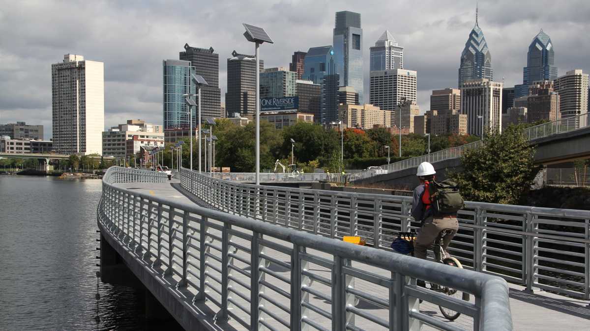  Schuylkill River Boardwalk. (Emma Lee/WHYY) 