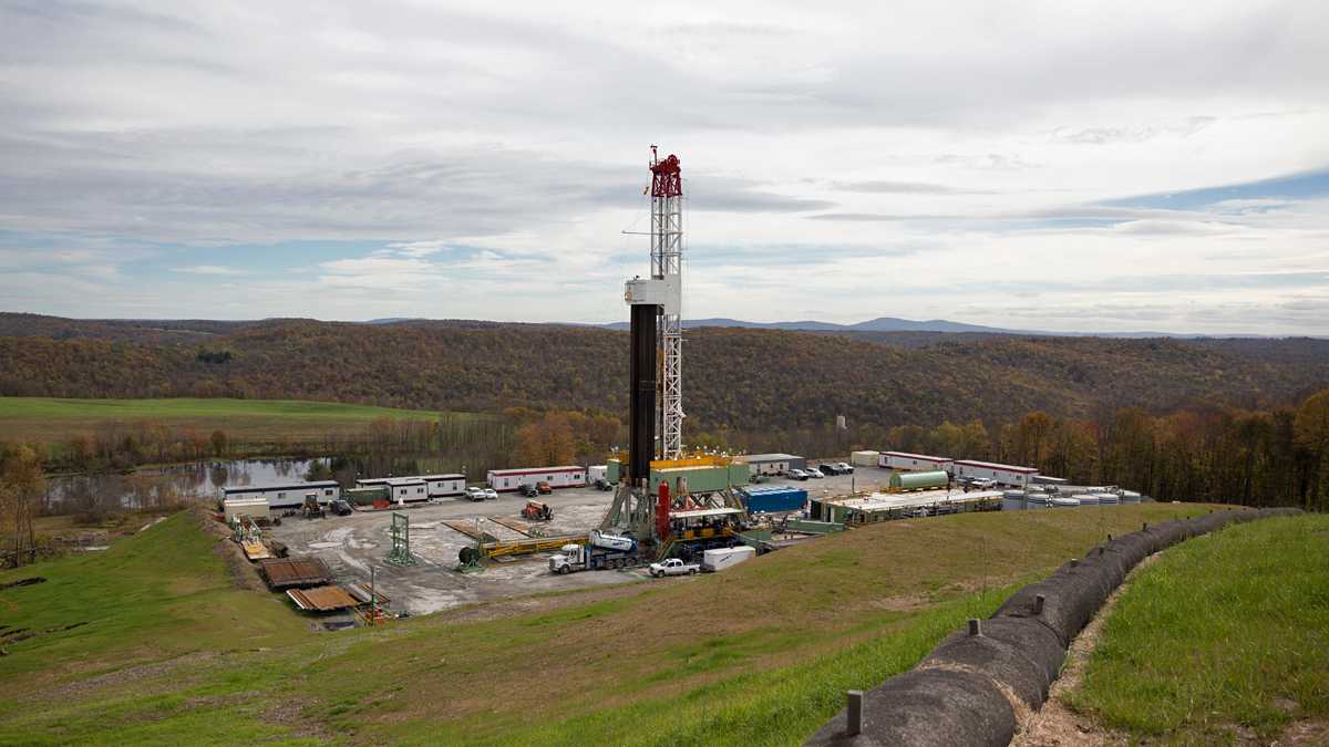 A natural gas drilling pad in Pennsylvania.(Lindsay Lazarski/for WHYY)