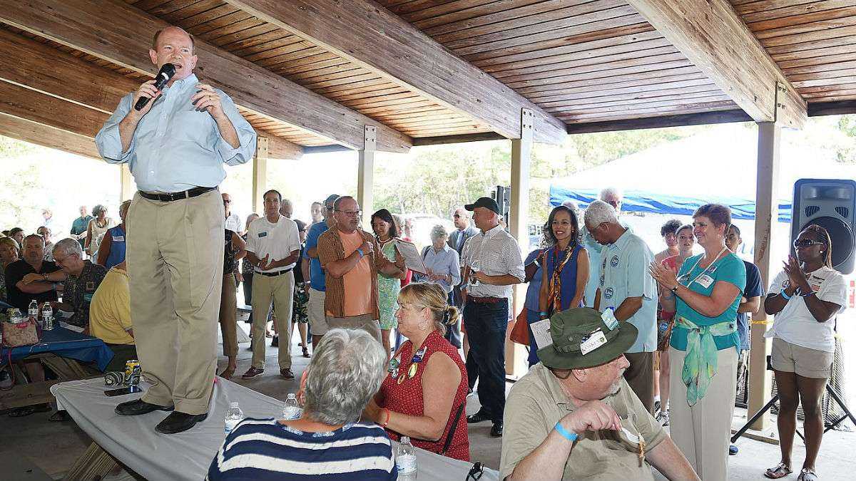 Speaking in September at an annual Democratic rally in southern Delaware