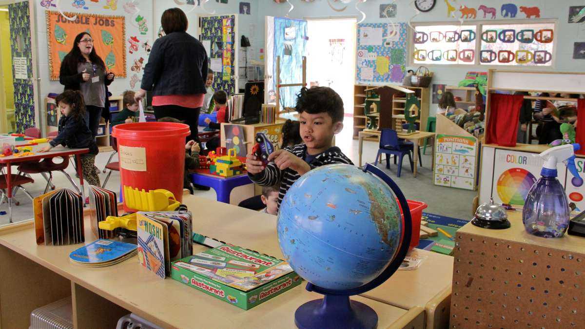A preschool classroom at FELS Paley Center in North Philadelphia. (Emma Lee/WHYY