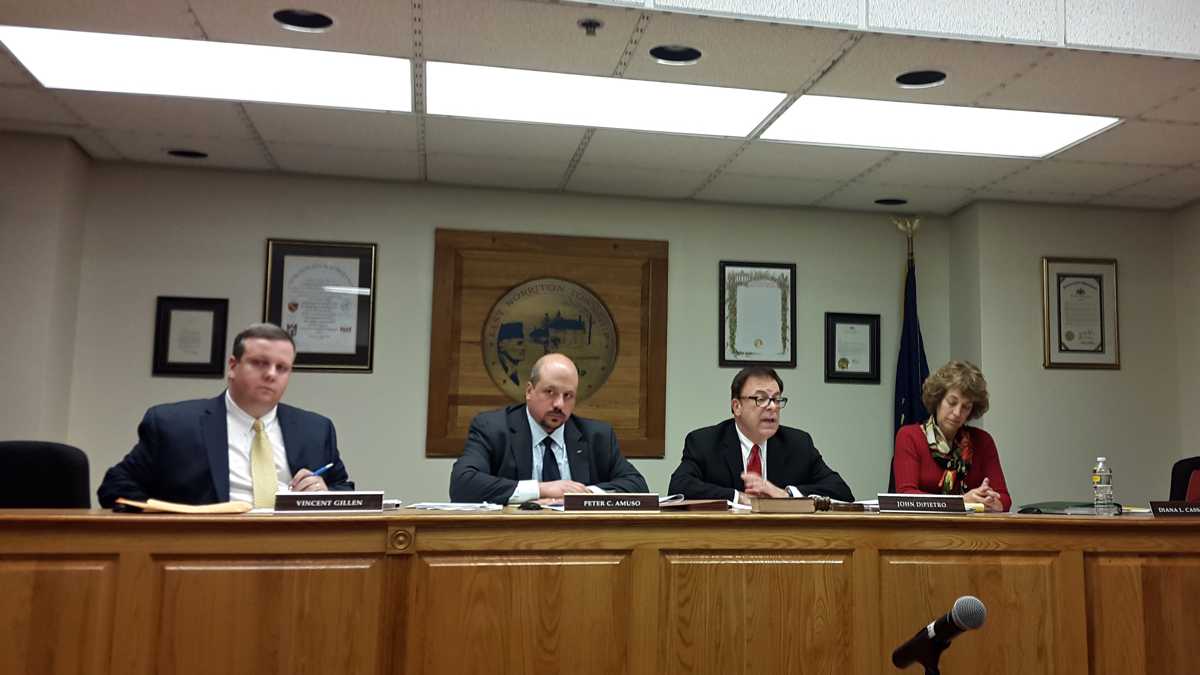 Members of the East Norriton Township zoning board consider allowing a women's shelter to occupy the St. Titus Parish rectory in December 2015. In the face of opposition from township residents