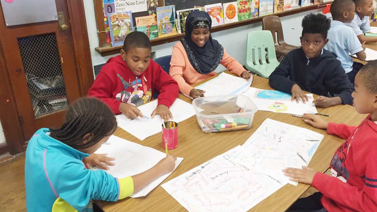 Students at Emlen Elementary School in Mt. Airy