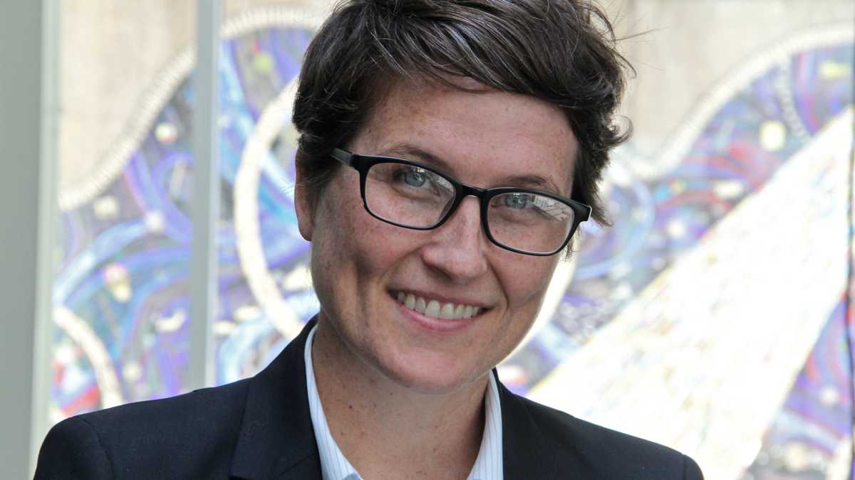  Nellie Fitzpatrick directs the small Office of LGBT Affairs in the city. Philadelphia voters will decide on whether to make the office permanent Nov. 3. (NewsWorks file photo) 