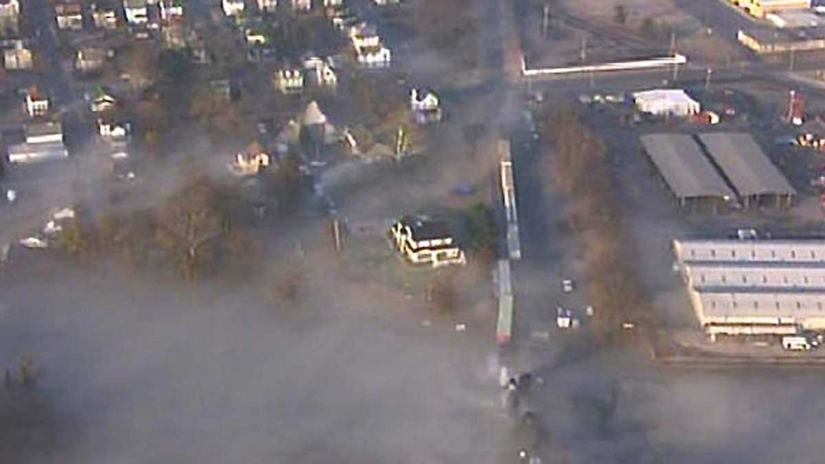 Vinyl chloride gas covers Paulsboro
