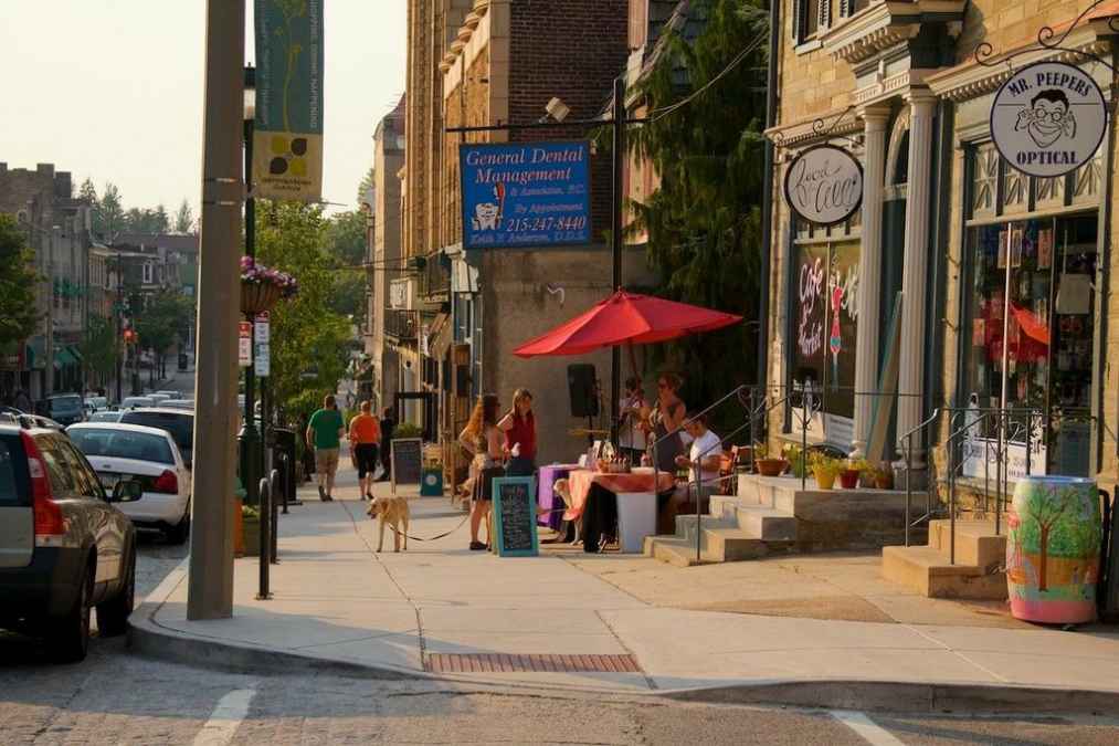  A shot of Germantown Avenue in Mt. Airy. (Jana Shea/for NewsWorks, file) 