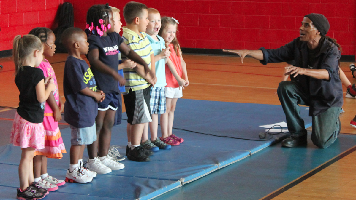  A scene from the  North Light Community Center's youth summer camp talent show. (Matt Grady/for NewsWorks, file) 