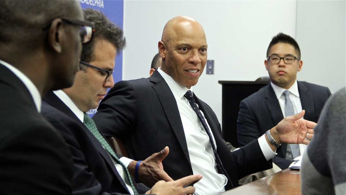  Philadelphia schools Superintendent William Hite talks about school openings, closings and charter conversions that would affect 5,000 students. (Emma Lee/WHYY) 
