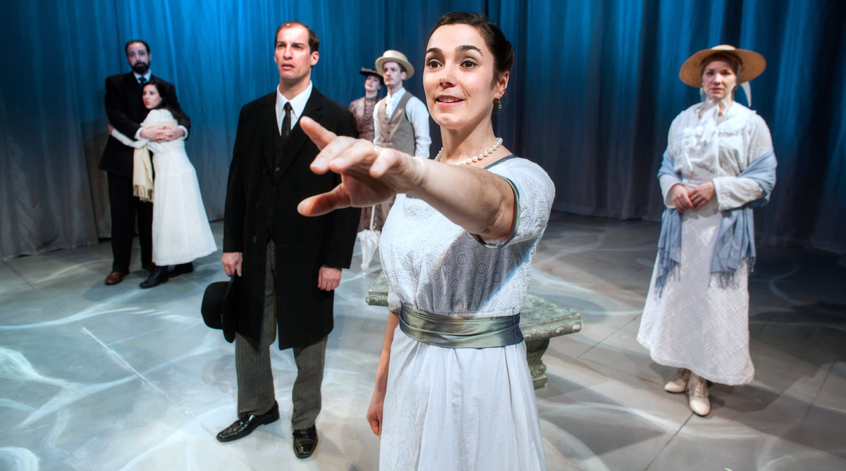  Genevieve Perrier and the cast of 