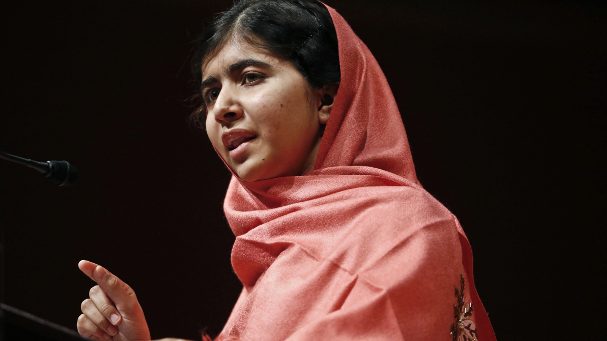  Malala Yousafzai, shown in this 2013 file photo,will become the youngest person to receive the National Constitution Center's Liberty Medal. (Jessica Rinaldi/AP photo)  