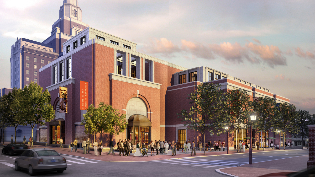  The latest iteration of the Museum of the American Revolution, April 2014.  (Image courtesy of the <a href='http://amrevmuseum.org/gallery/278'>Museum of the American Revolution</a>) 