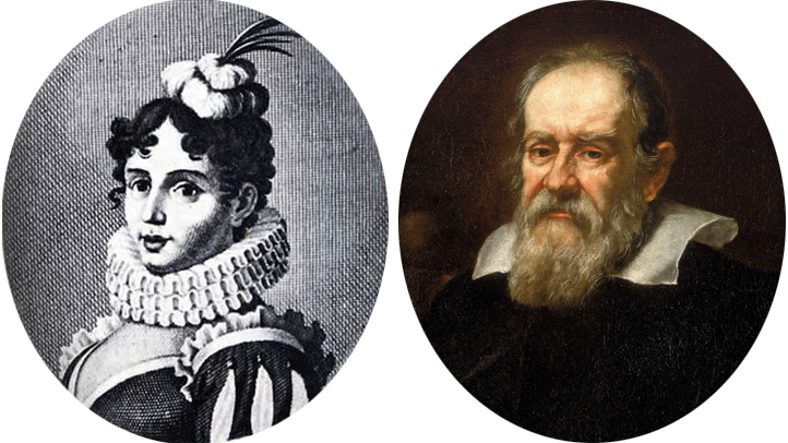 Poet Margherita Sarrocchi and astronomer Galileo Galilei conducted a correspondence at the center of the Scientific Revolution of the Renaissance.