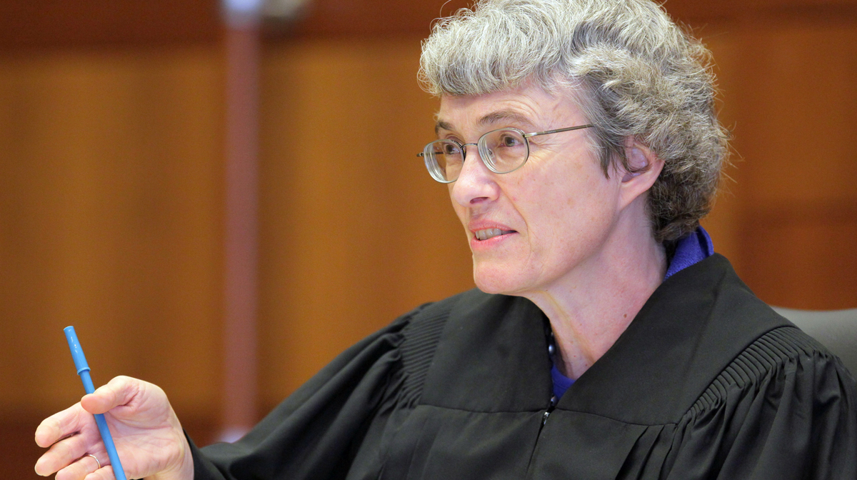  Mercer County Superior Court Judge Mary C. Jacobson ruled last week the state must allow gay couples to marry beginning Oct. 21 (AP Photo/The Star-Ledger, Tony Kurdzuk, Pool) 