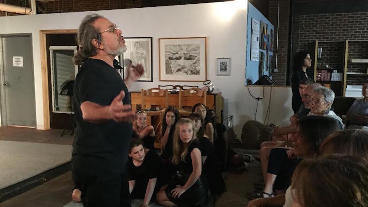  Ron Kravitz at Mt. Airy Art Garage. (Greta Iverson/for NewsWorks) 