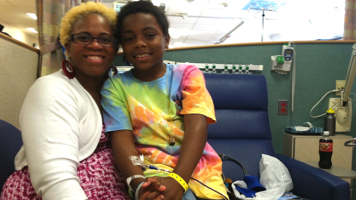 Heather Hodges and her son