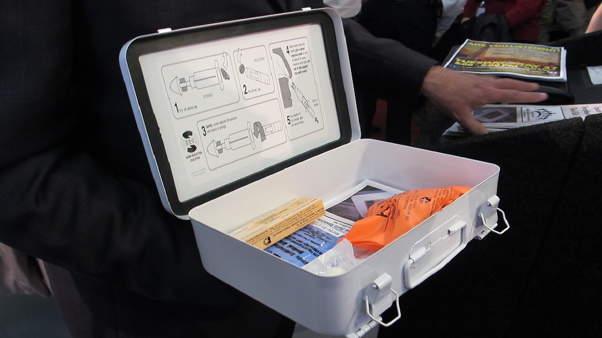  Narcan kits will be carried in Ocean and Monmouth County police vehicles. (Phil Gregory/for NewsWorks) 