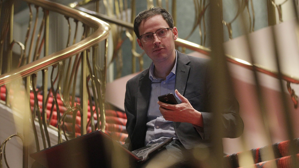  FiveThirtyEight blog creator, statistician, and unabashed numbers geek Nate Silver is shown in 2012, shortly after he correctly predicted the presidential winner in all 50 states that year. (AP Photo/Nam Y. Huh) 