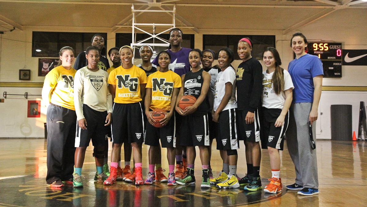 The Neumann-Goretti girls' basketball team is undefeated. (Kimberly Pynter/WHYY)