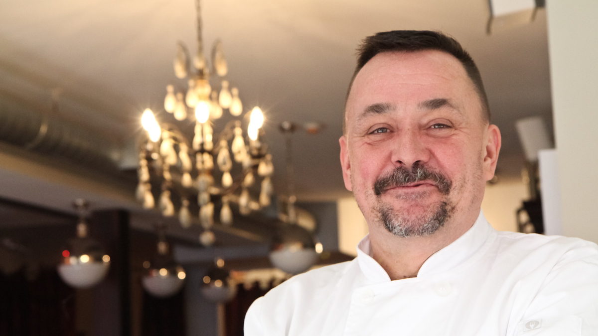 Joncarl Lachman is chef of Neuf in South Philadelphia. (Kimberly Paynter/WHYY)