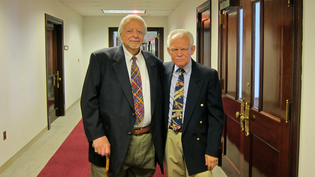  Nino Esposito (left) adopted Drew Bosee, his partner for more than 40 years, in July of 2013. They are having difficulty getting the adoption annulled so that they can get married. (Photo provided) 