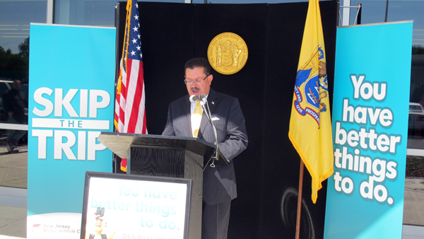  N.J. Motor Vehicle Commission Chief Administrator Ray Martinez announces the expansion of the 