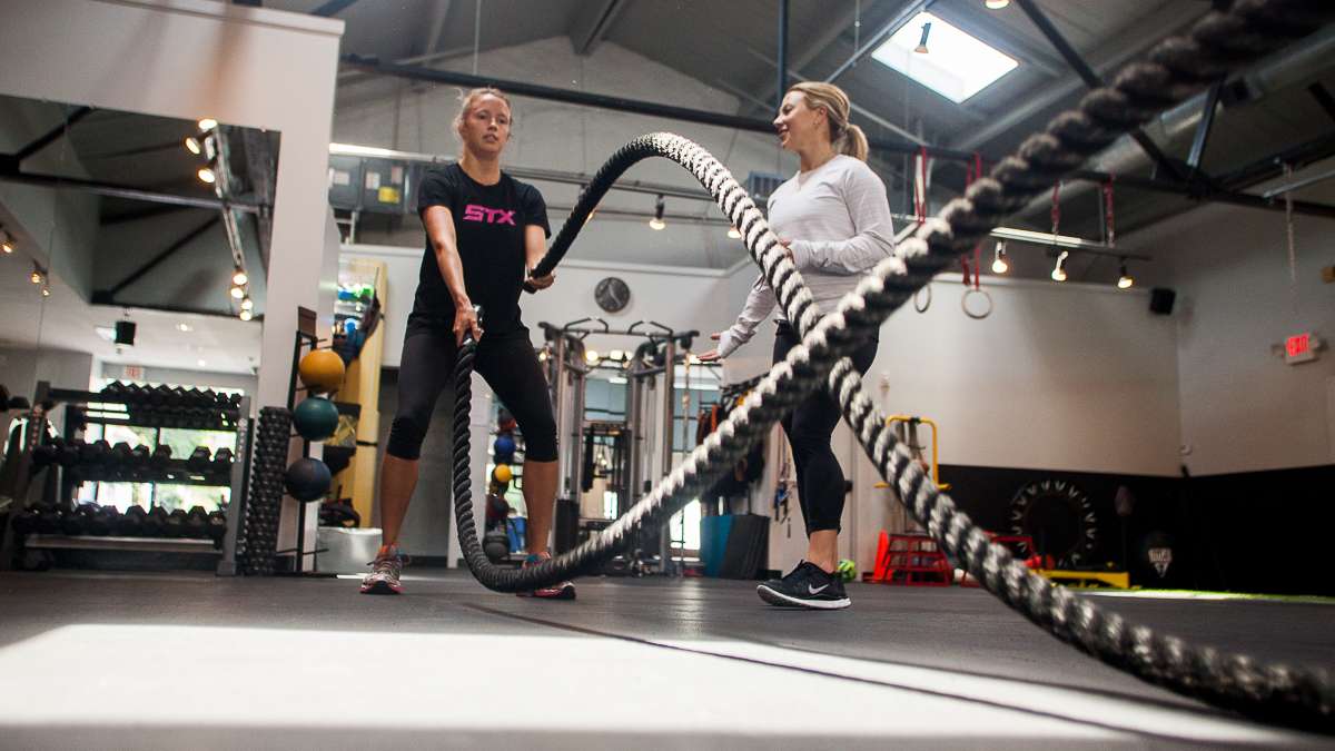  Check out a story on Northwest Philly's independent gyms. Shown here is a scene from Balance in Chestnut Hill. (Brad Larrison/for NewsWorks) 