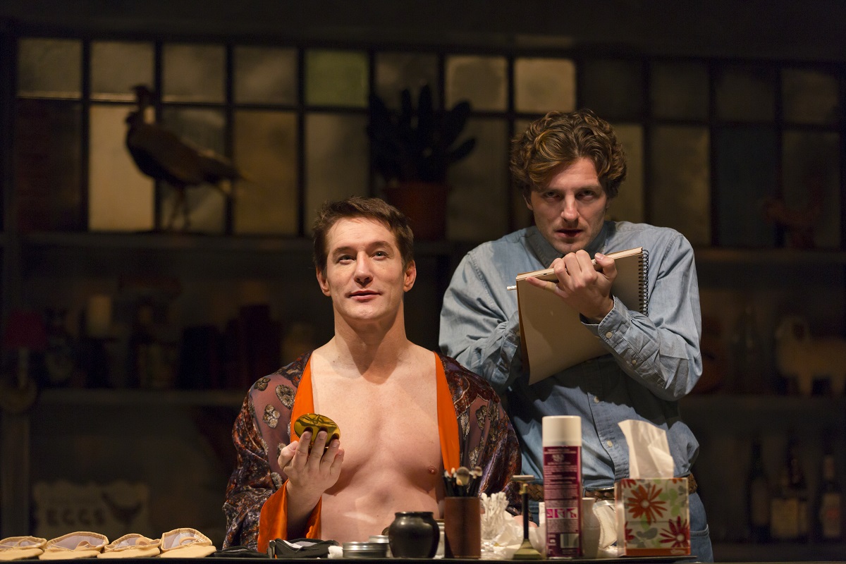 Bill Dawes (left) plays dancer Rudolf Nureyev and William Connell (right) as Jamie Wyeth in 