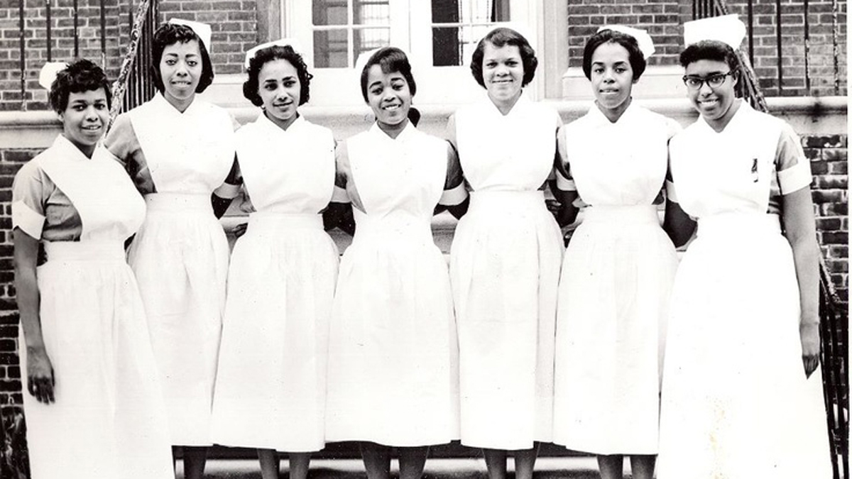 Mercy Douglass' graduating class of 1960 (Photo courtesy of Barbara Bates Center for the Study of the History of Nursing)