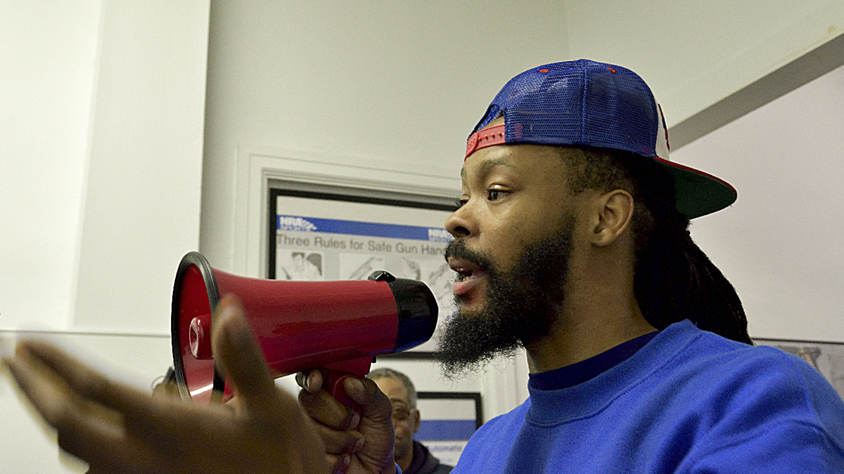 Philadelphia native Maj Toure started the group Black Guns Matter to change the narrative perceptions about armed black men and spread the word about firearms education.(Bastiaan Slabbers for NewsWorks)