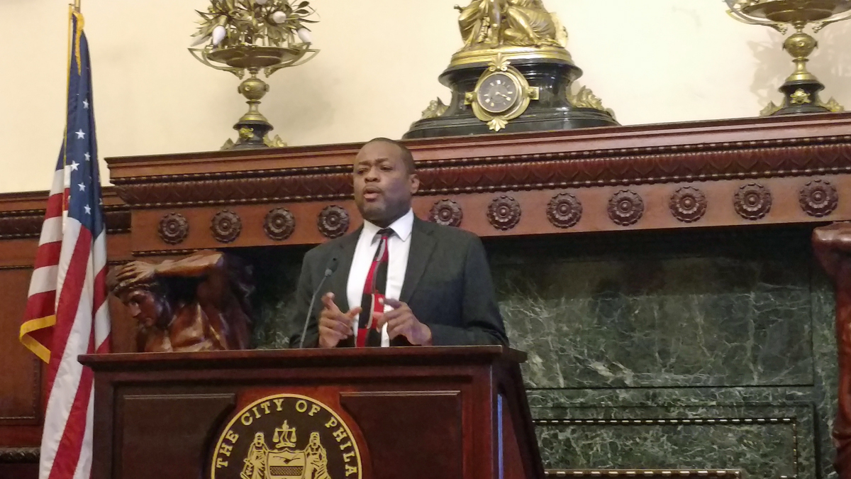 Philadelphia's behavioral health commissioner Arthur Evans speaks at a press conference at City Hall about a more than 50 percent increase in drug overdose deaths in the last two years.
(Katie Colaneri/WHYY)