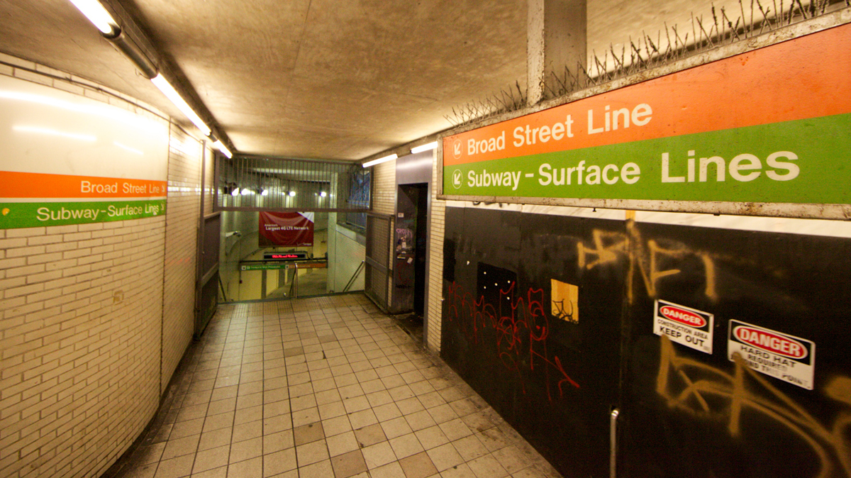  Philadelphia's Broad Street subway line (Orange Line) will be open 24 hours on weekends, beginning Saturday night. (Nathaniel Hamilton/for NewsWorks) 