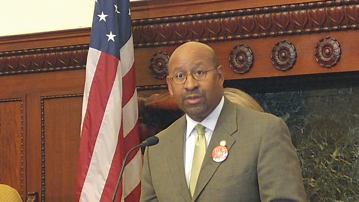  Mayor Michael Nutter (Tom MacDonald/WHYY) 